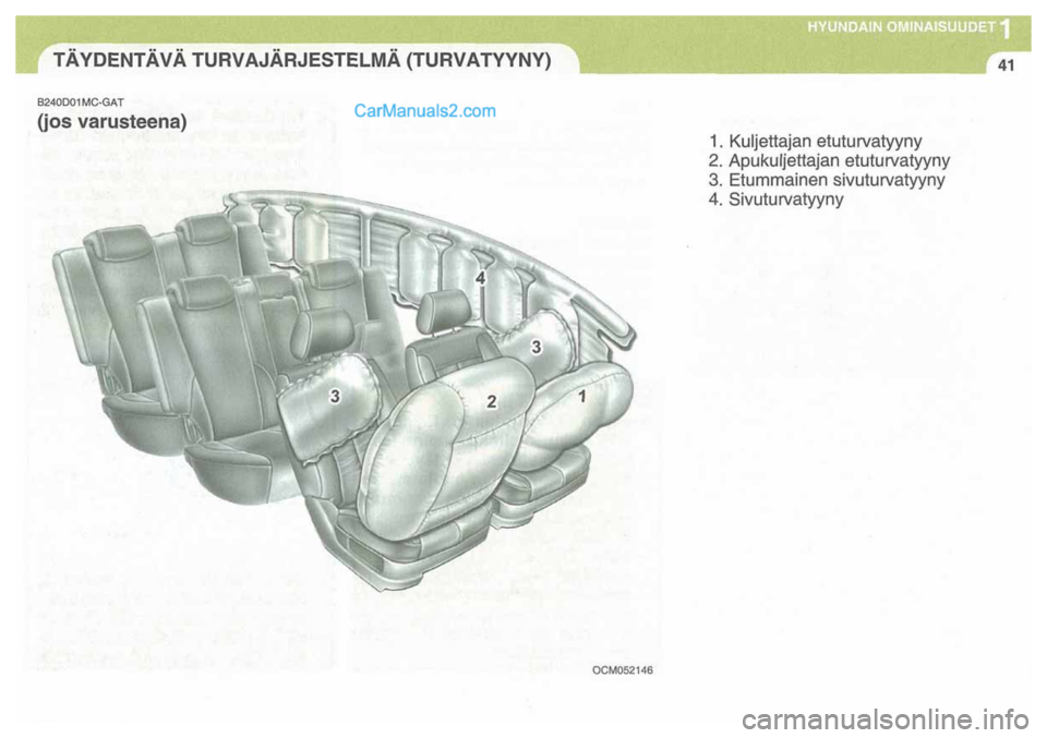 Hyundai Santa Fe 2009  Omistajan Käsikirja (in Finnish) 