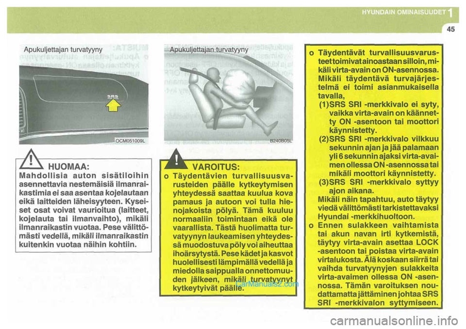 Hyundai Santa Fe 2009  Omistajan Käsikirja (in Finnish) 