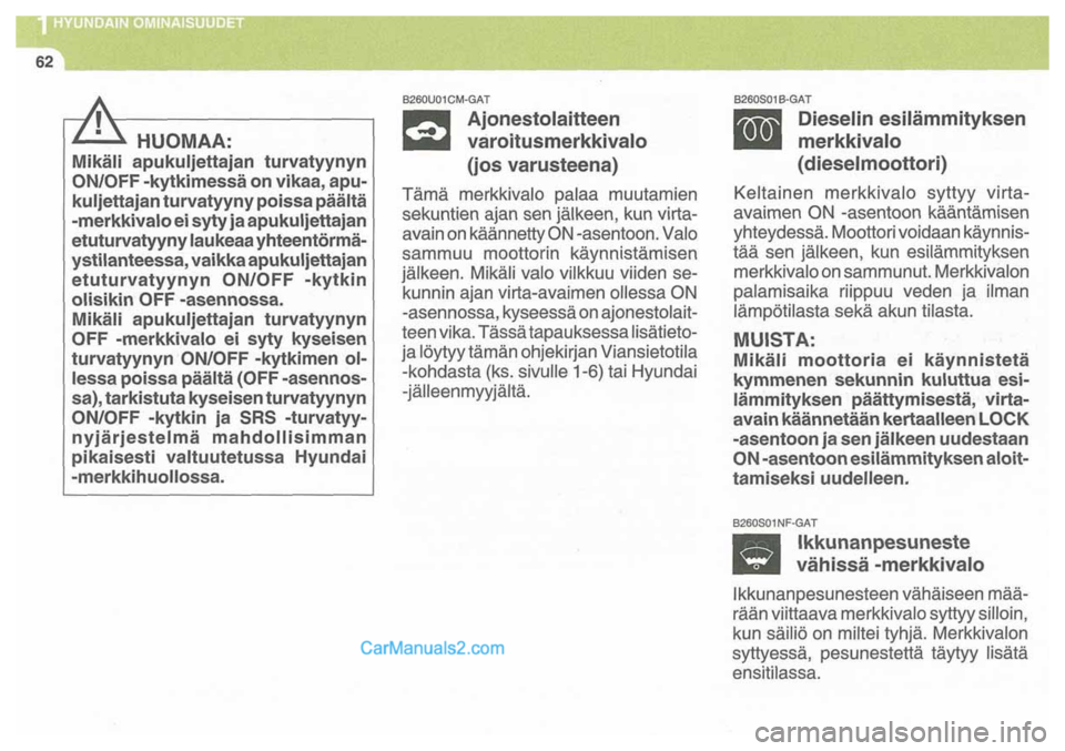 Hyundai Santa Fe 2009  Omistajan Käsikirja (in Finnish) 