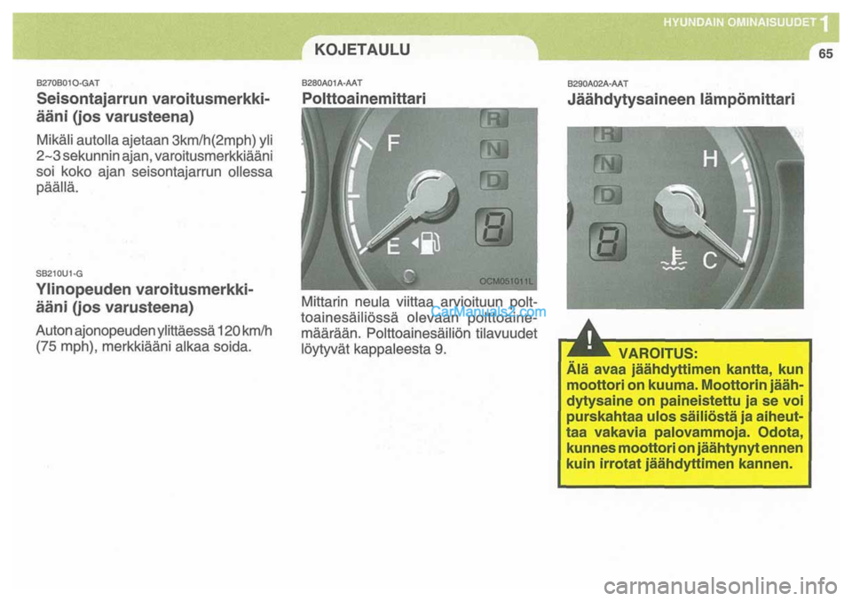 Hyundai Santa Fe 2009  Omistajan Käsikirja (in Finnish) 