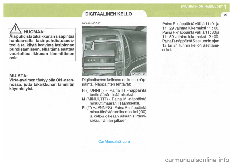Hyundai Santa Fe 2009  Omistajan Käsikirja (in Finnish) 