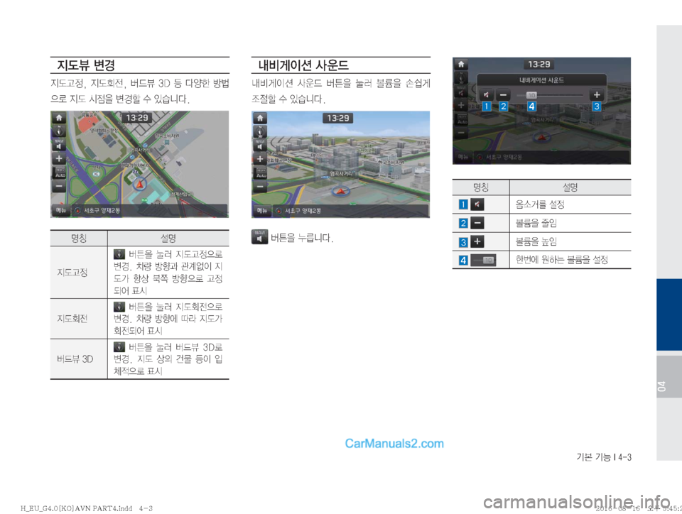 Hyundai Solati 2016  쏠라티 표준4 내비게이션 (in Korean) Ý�ÝÞ��*����
04

