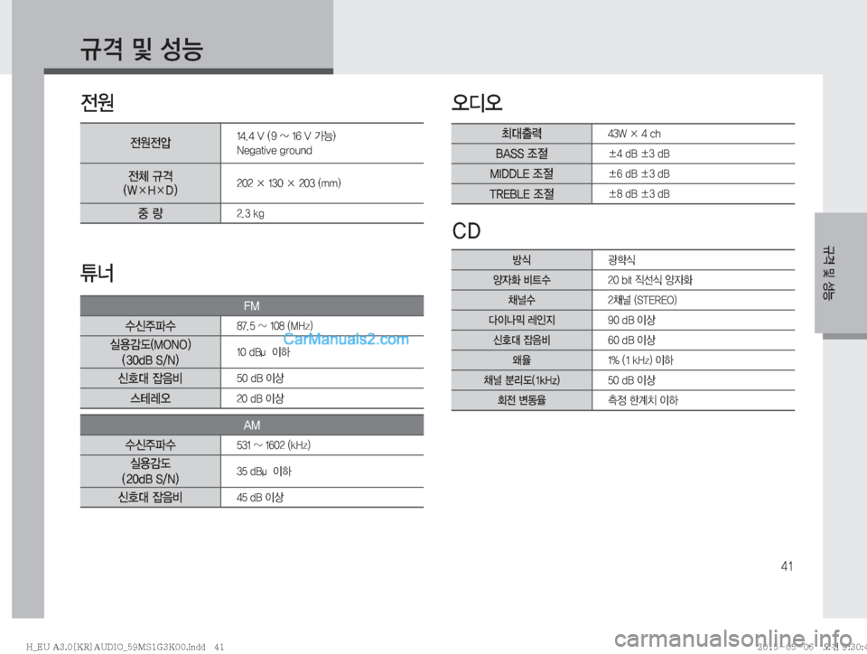 Hyundai Solati 2015  쏠라티 표준3 오디오(A) (in Korean) ��
Ïz�Â�¿Þ
Ïz�Â�¿Þ

y

Z	ßc	ß
�$�%

y

y	‘��� ���7��	 ���_�����7�>