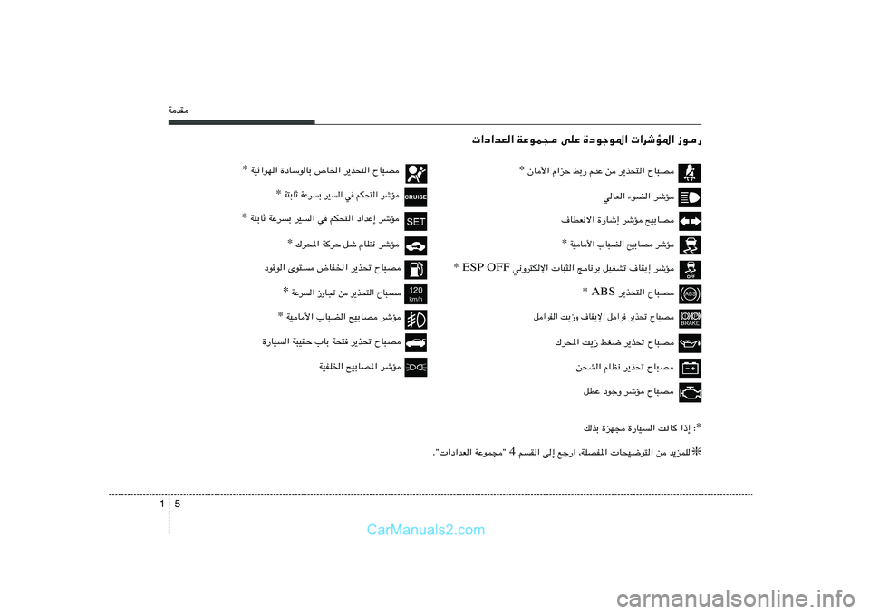 Hyundai Sonata 2011  دليل المالك 5 1WbI
 «œ«bF« WŽuL− vKŽ …œułu*«  «dýR*« “u—
 w½Ëd²Jù«  U³¦« ZU½dÐ qOGAð ·UI¹≈ dýR ESP OFF  
* WOU_« »U³C« `OÐUB dýR *
·UDF½ô« …—Uý