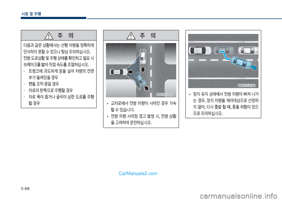 Hyundai Sonata Hybrid 2018  쏘나타 LF HEV/PHEV - 사용 설명서 (in Korean) 택-68
	&동 및 주