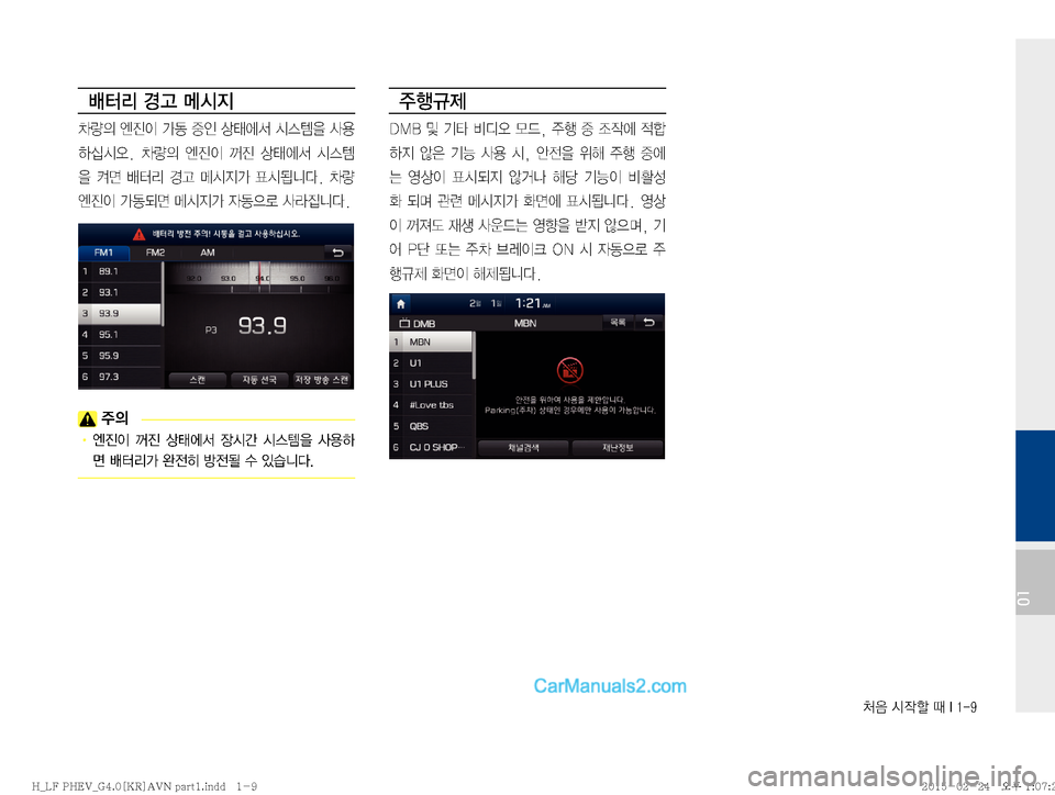 Hyundai Sonata Hybrid 2015  LF쏘나타 하이브리드 표준4 내비게이션 (in Korean) J
:�	&
Xá�x��*����
01
