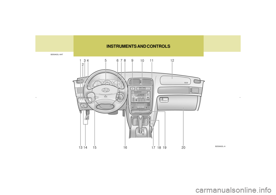 HYUNDAI XG350 2005  Owners Manual B250A02L-AAT
INSTRUMENTS AND CONTROLS
B250A02L-A
xgflhma-0.p656/16/04, 3:05 PM 8 
