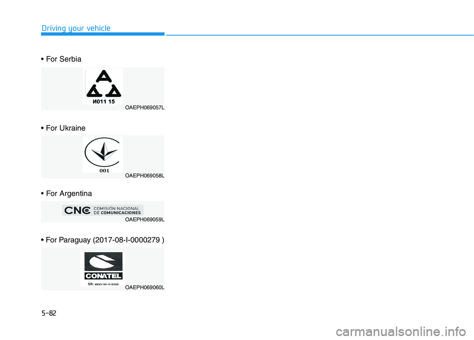 HYUNDAI IONIQ ELECTRIC 2021  Owners Manual 5-82
Driving your vehicle
 
 
 

OAEPH069057L
OAEPH069058L
OAEPH069059L
OAEPH069060L     
