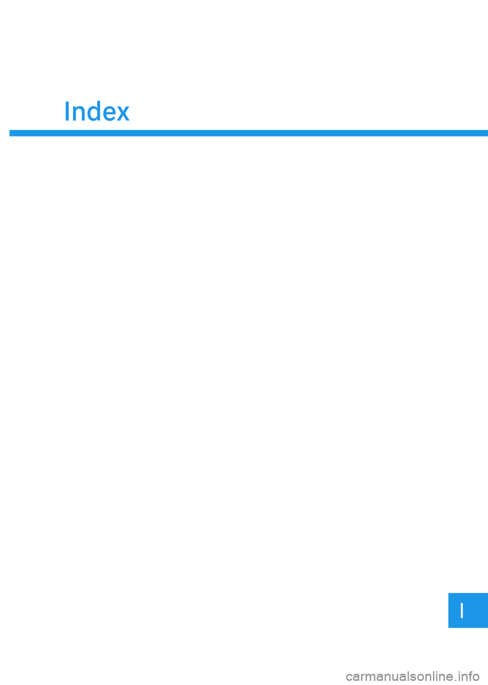 HYUNDAI KONA EV 2022  Owners Manual i
Index 