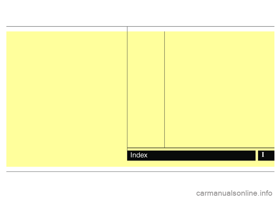 HYUNDAI I10 2010  Owners Manual IIndex 
