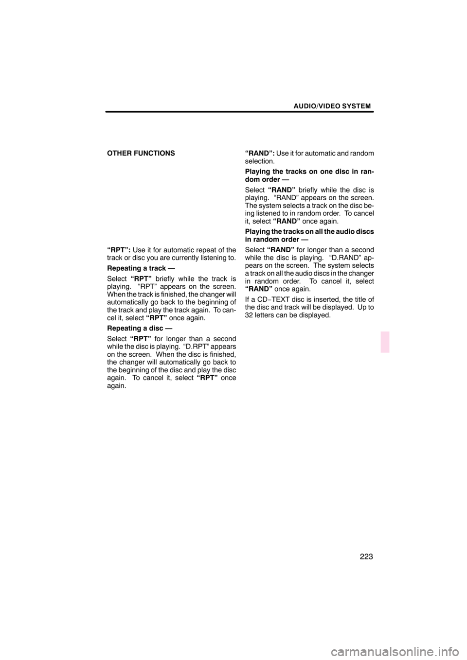 Lexus CT200h 2011  Navigation Manual (in English) \b 	
	\b\f


\b 	
  \b	
 \f	
 
 	\b 

 	
  	\f 
 \f

  	
    
  
\b   
 
