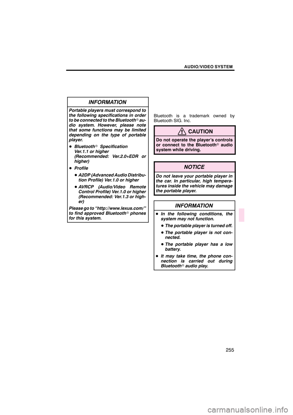 Lexus CT200h 2011  Navigation Manual (in English) \b 	
	\b\f

\b
	
\f
 
 \f 

 \f

\f 

 
\f
  

\f
  
\f \f
 \f \f

\f


 \f !
"# 
 
\f
\f
\