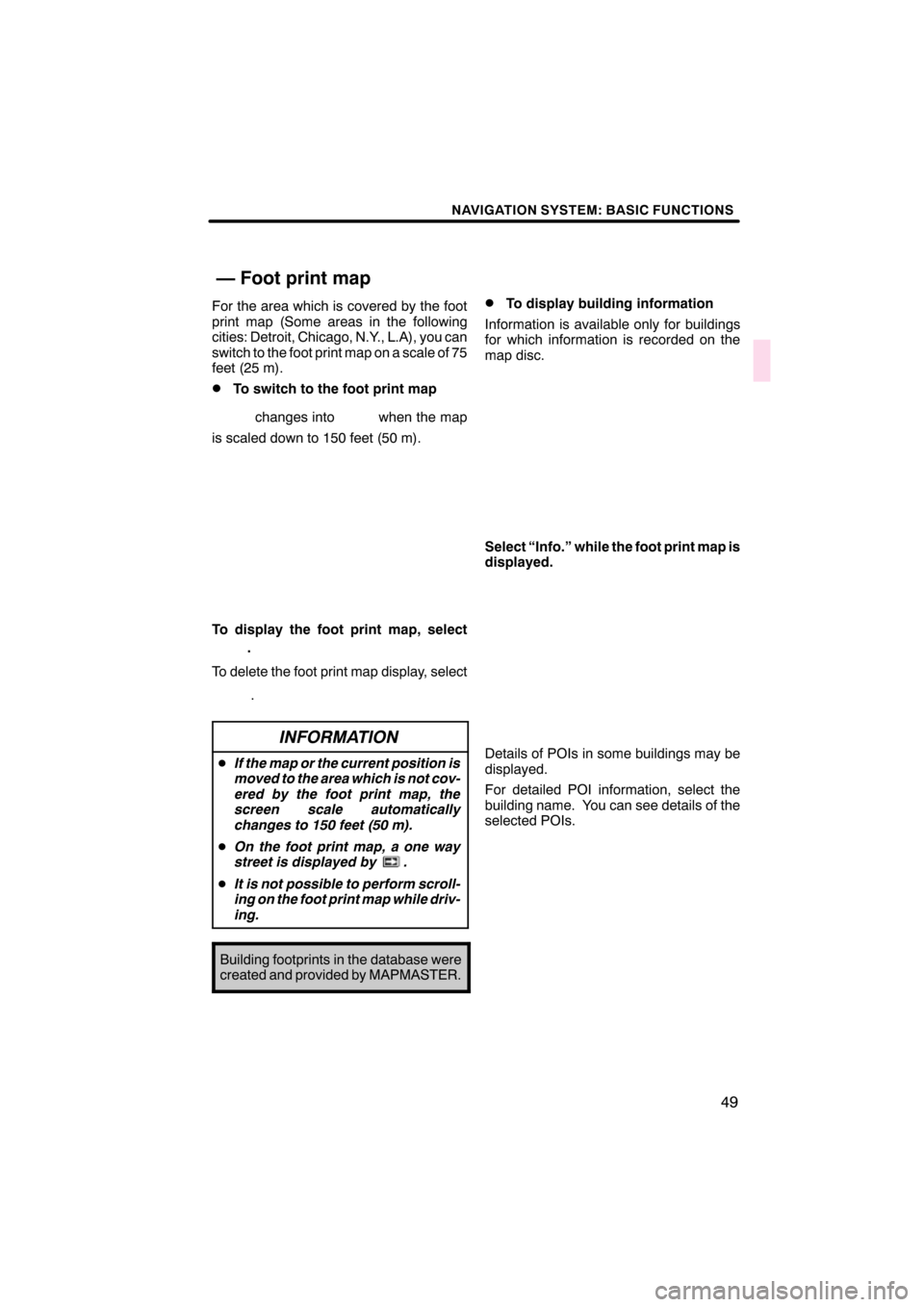 Lexus CT200h 2011  Navigation Manual (in English)  \b	\b
\f 
\b \b

 \b 	\b	 
\f 
 \f\b\b  \b 
 	 \b 	\b	
  \b 

\f\b
 \b \f	   !"# $ \f	

\f  \b