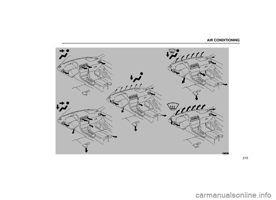 Lexus ES300 2000  Owners Manuals (in English) AIR CONDITIONING
215
20E002±1 