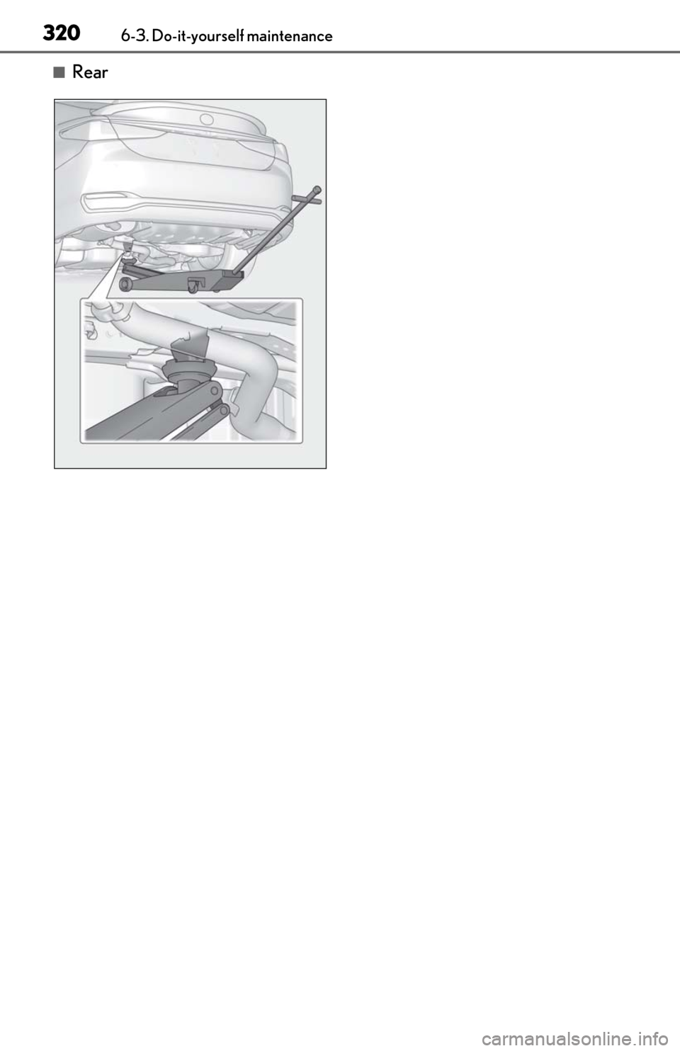 Lexus ES300h 2020  Owners Manual 3206-3. Do-it-yourself maintenance
■Rear 