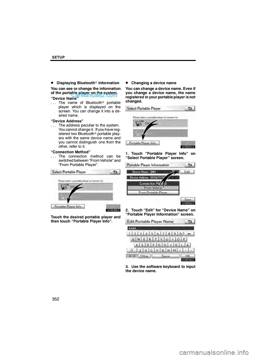 Lexus ES350 2011  Navigation Manual 


\b	
\f
 



 
 \b  
  

  	
 	
\f 
  \b\f\b
   \b	 
 \f


 
\b



\b   