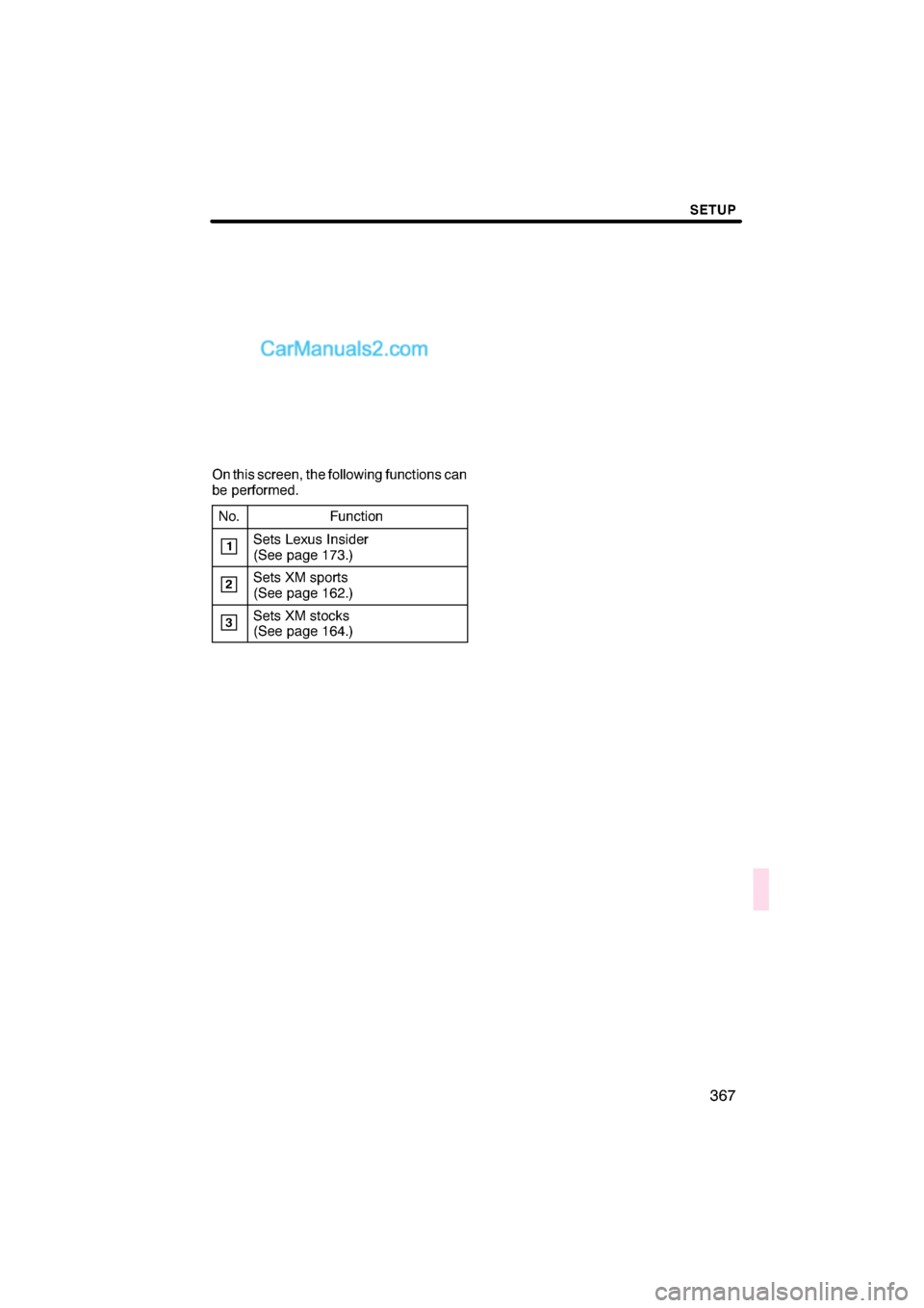 Lexus ES350 2011  Navigation Manual 

 \b	 	
\f\f
 \f \b 
\b	 

\f \f\f

\b
\f	 \f	 	\b\f
 \f\f \f !"
\f	 #$ 		
 \f\f \f !%"
\b\f	 #$ 	
&	
 \f\f \f 