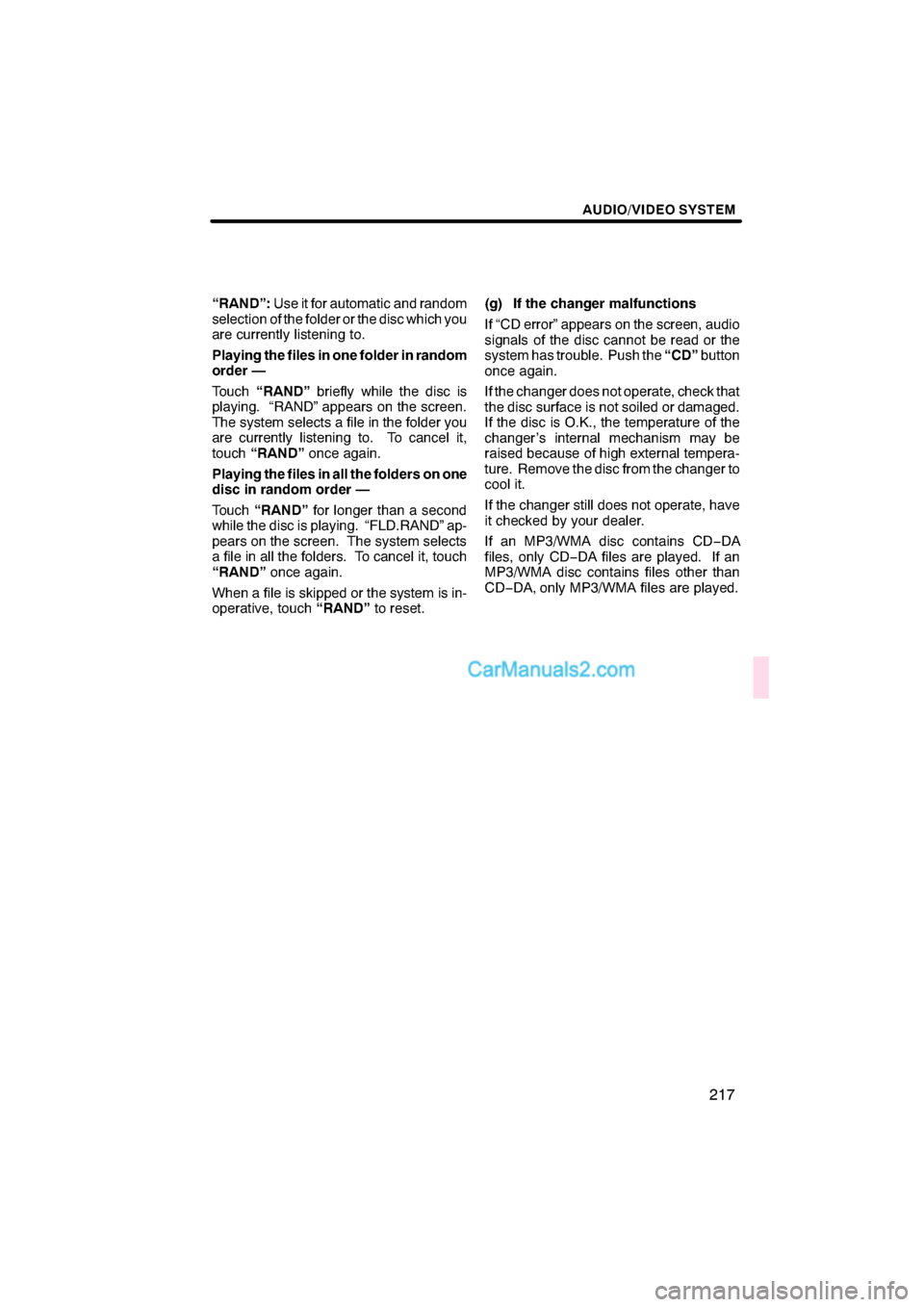 Lexus ES350 2010  Navigation Manual \b 	
	\b\f


 \b 	
 \f
\b
\f\b \f \f

\b
 
	 \b 	
 
 \b   

\f 
\b \b \b

         !
  