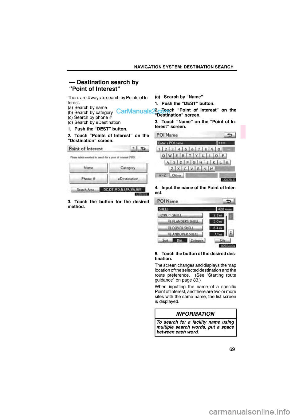 Lexus ES350 2010  Navigation Manual  \b	\b
\f 
\b \b


  \b 	
 \f
  
 
\f 
 
\f\f
  
 
  
 \f


  
 
 
  
 \f\f

 
