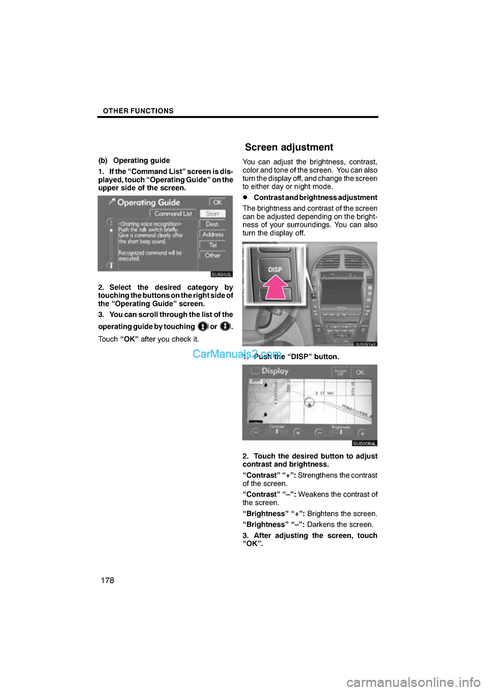 Lexus ES350 2009  Navigation Manual  \b	
\b

\f
  
 
  	  !" !# ! !$
%& #  ("  
 !   !#
) %#  ! #& 
&#  
