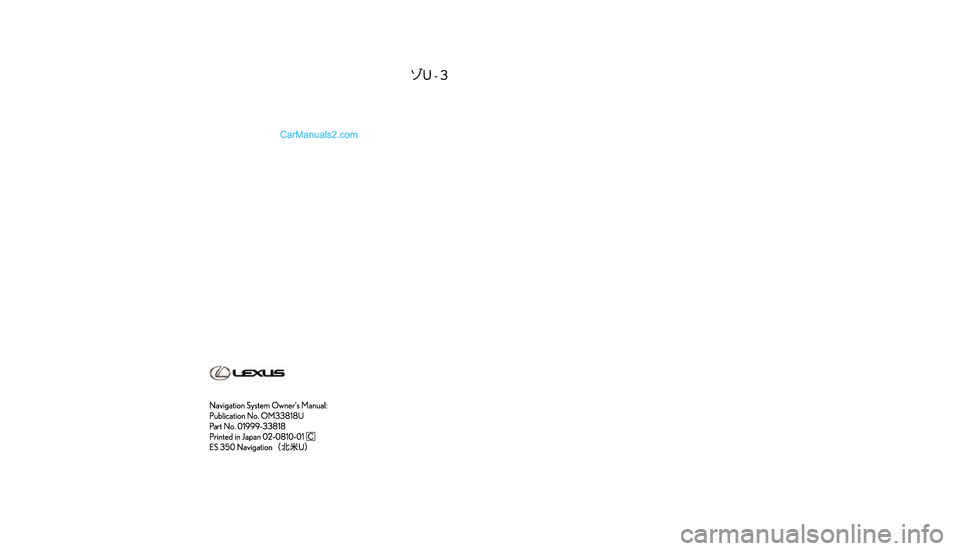 Lexus ES350 2009  Navigation Manual �$
�
�.�& �+
�4
�, �-
�6
�%
�3
�
�
�
�
�
�
�
�
��  