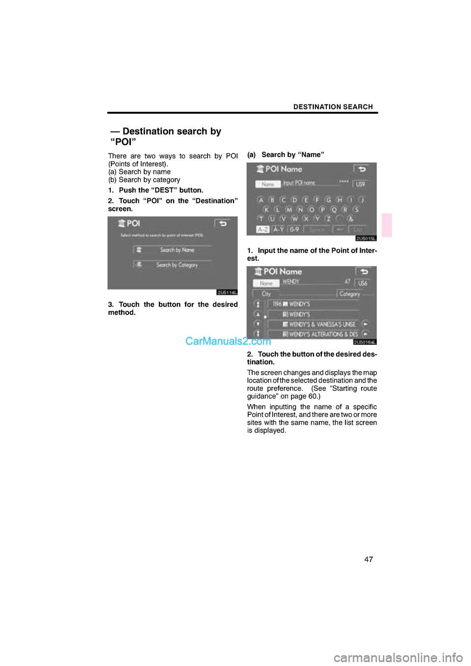 Lexus ES350 2008  Navigation Manual \b 	


  \b	
 	\f \b
 \f
  

\b\f 
 \b\f\b
 
  
 
  
\b

\f
    

  \b   
