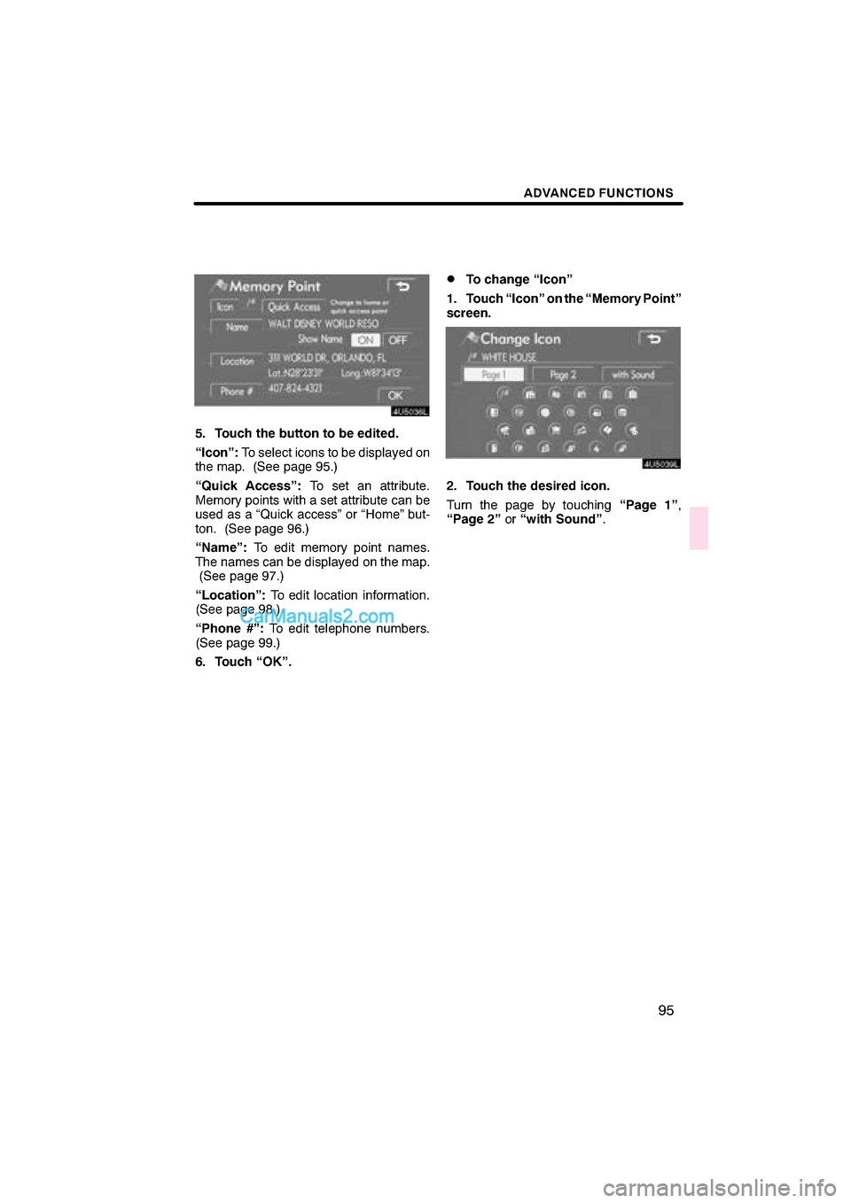 Lexus ES350 2008  Navigation Manual  \b	
\f


 	     

 \b	 
\b 	 \f 

 
	    
   	  		
\f	
 
	 
	  	 		
\f	