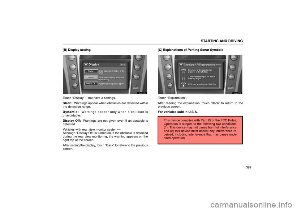 Lexus GS430 2006 Scheduled Maintenance Guide / LEXUS 2006 GS430/GS300 FROM JAN. 2005 PROD. OWNERS MANUAL (OM30649U) This device complies with Part 15 of the FCC Rules.
Operation is subject to the following two conditions:
(1) This device may not cause harmful interference,
and (2) this device must accept any inter Lexus GS430 2006 Scheduled Maintenance Guide / LEXUS 2006 GS430/GS300 FROM JAN. 2005 PROD. OWNERS MANUAL (OM30649U) This device complies with Part 15 of the FCC Rules.
Operation is subject to the following two conditions:
(1) This device may not cause harmful interference,
and (2) this device must accept any inter