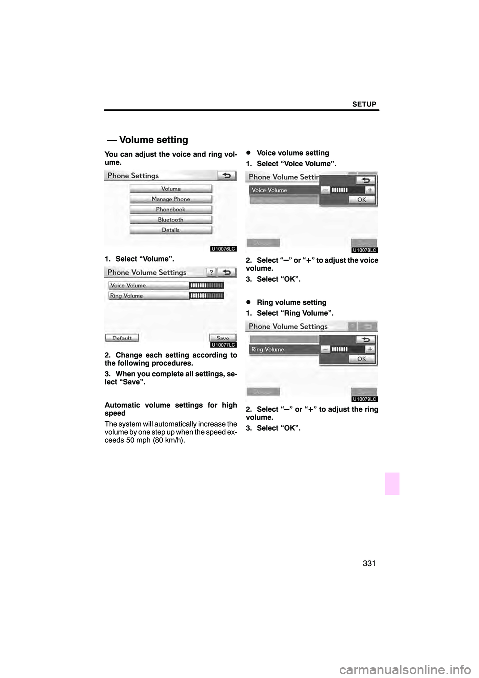 Lexus HS250h 2011  Navigation Manual 