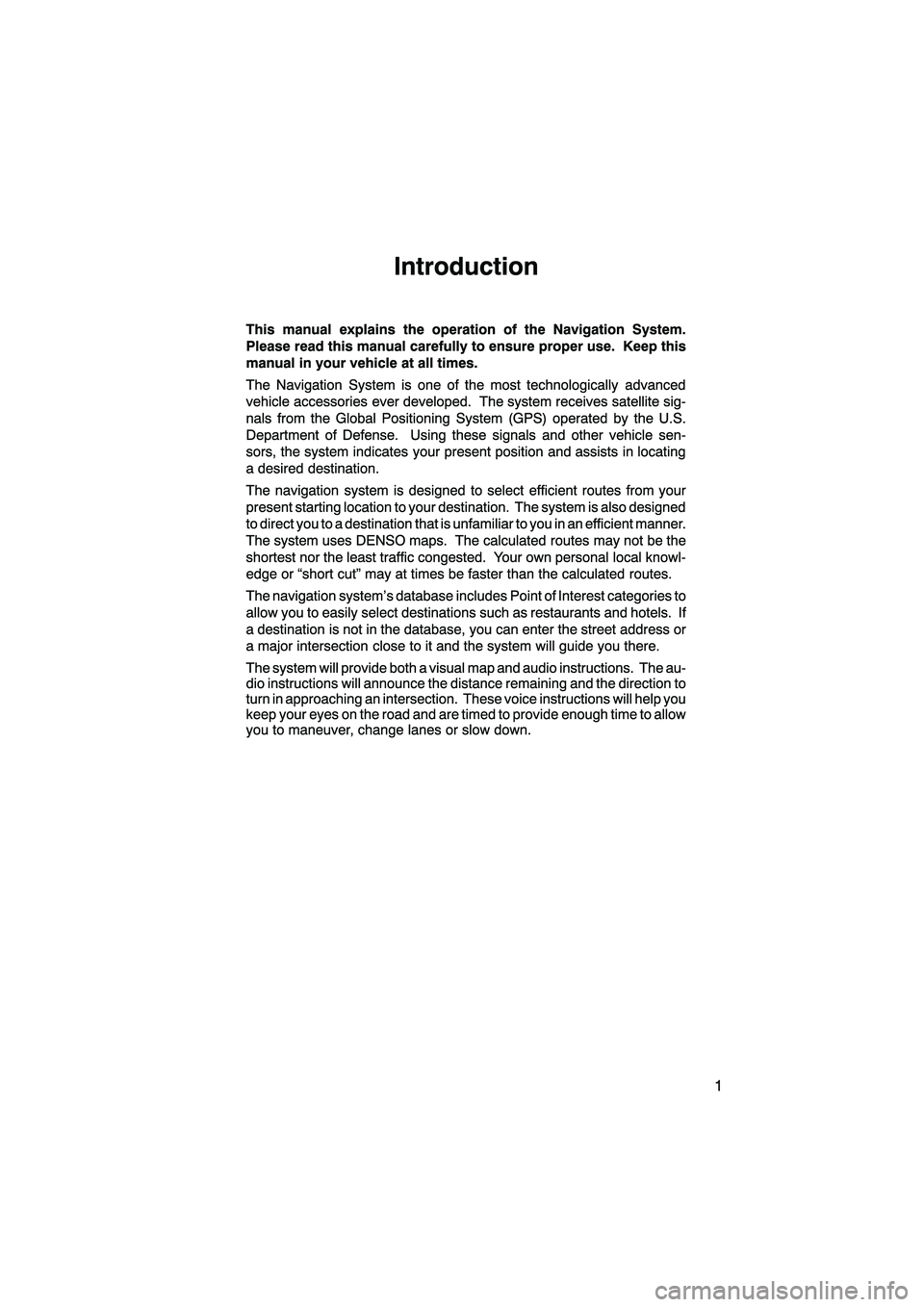 Lexus HS250h 2010  Navigation Manual 