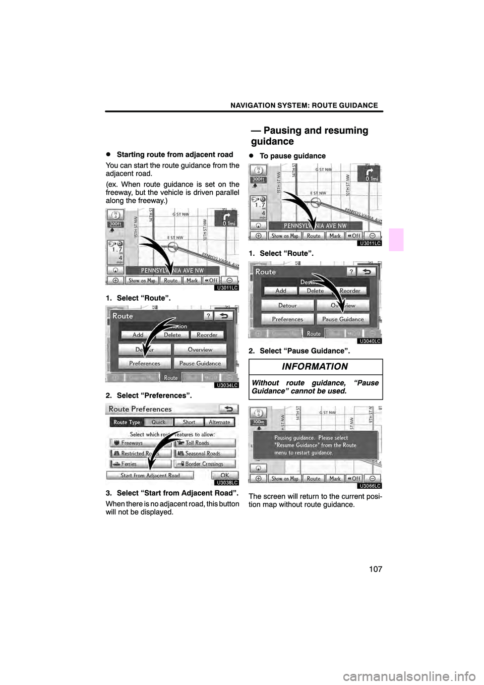 Lexus HS250h 2010  Navigation Manual 