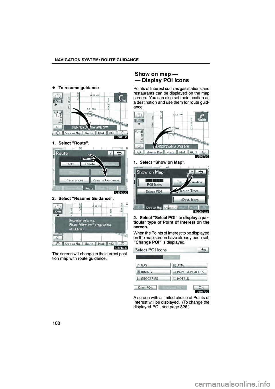 Lexus HS250h 2010  Navigation Manual 