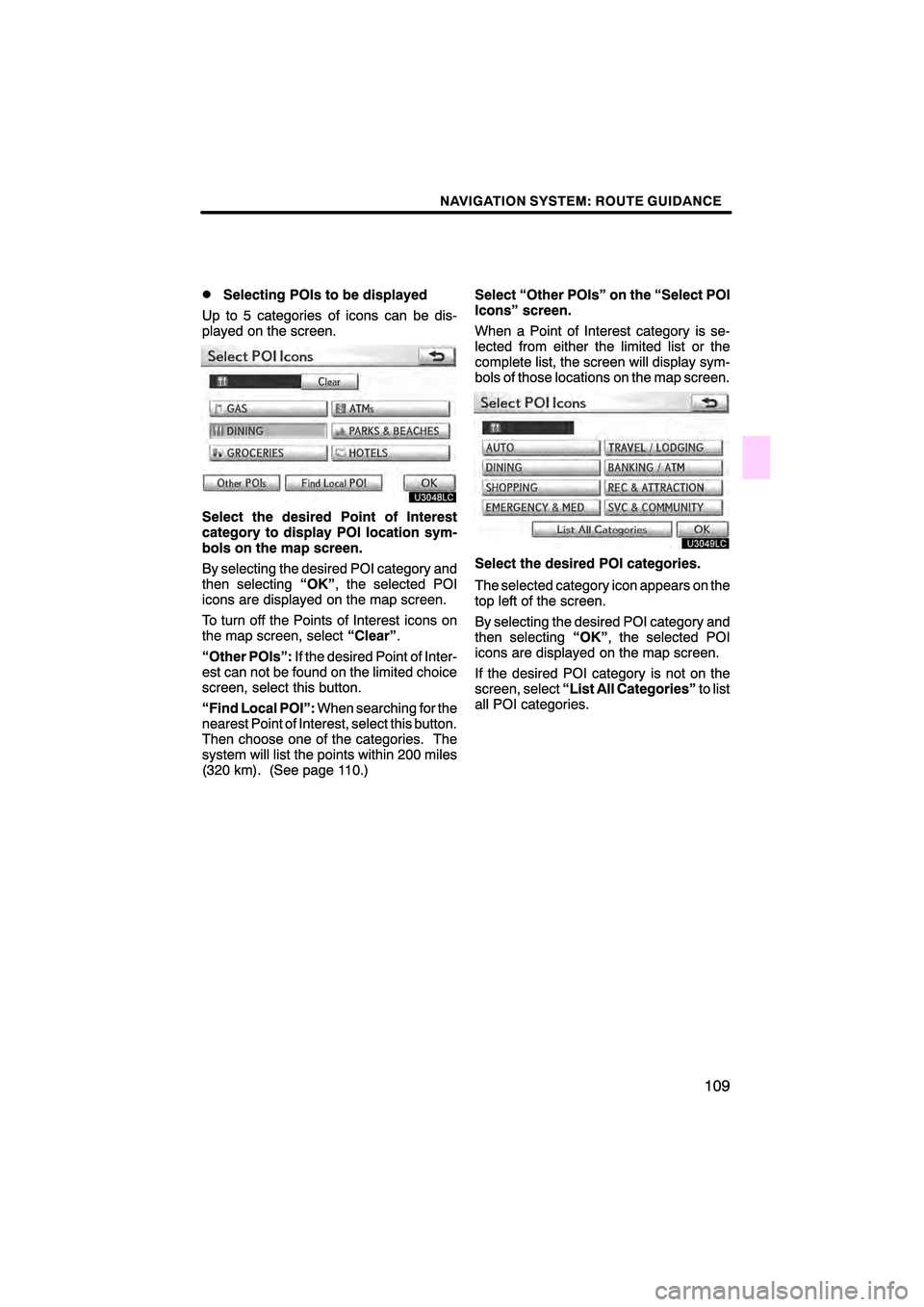Lexus HS250h 2010  Navigation Manual 
