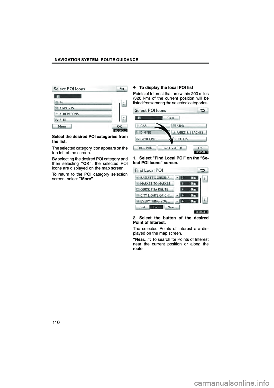 Lexus HS250h 2010  Navigation Manual 
