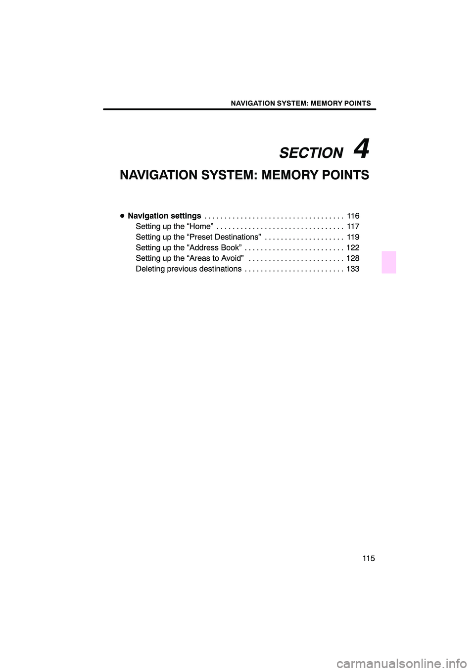 Lexus HS250h 2010  Navigation Manual 