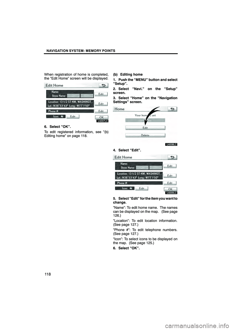 Lexus HS250h 2010  Navigation Manual 