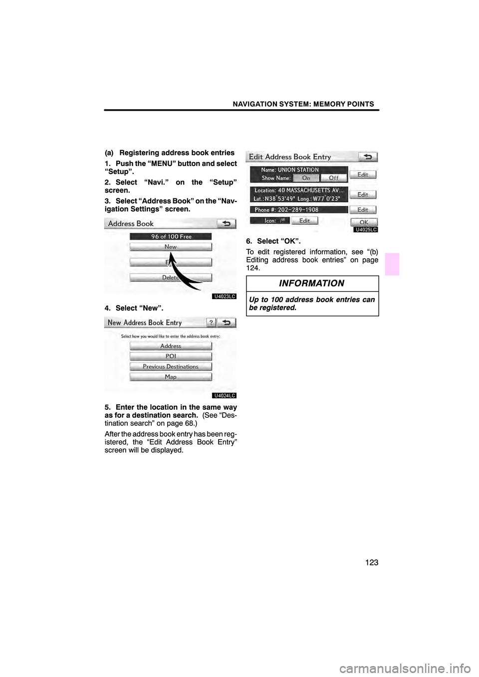 Lexus HS250h 2010  Navigation Manual 
