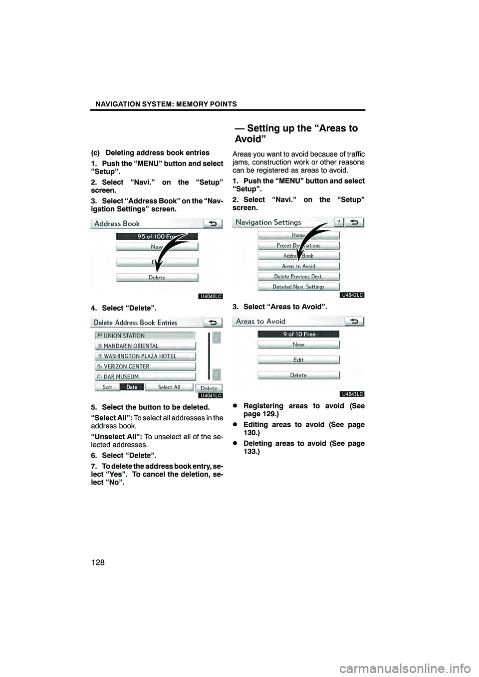 Lexus HS250h 2010  Navigation Manual 