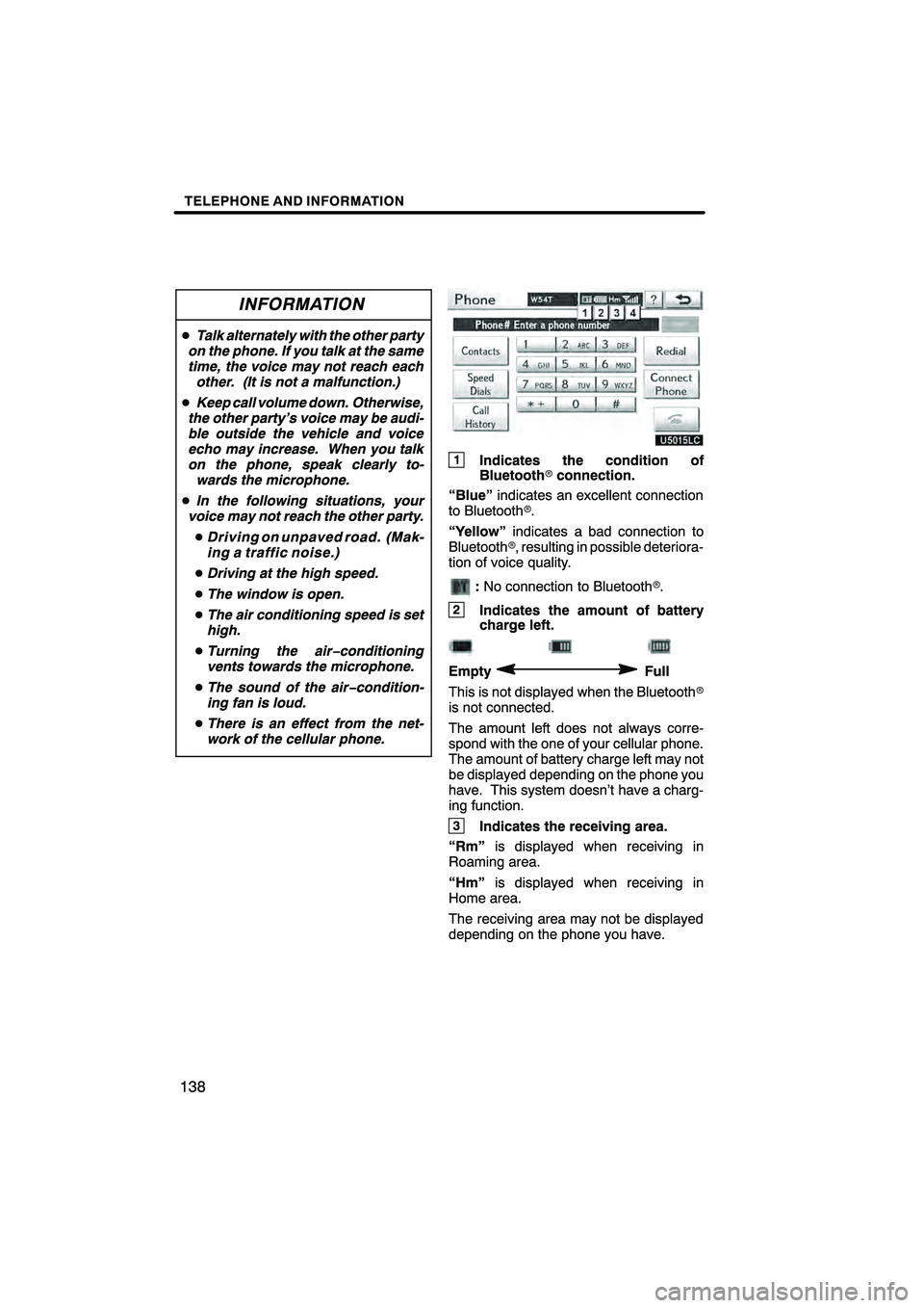 Lexus HS250h 2010  Navigation Manual 