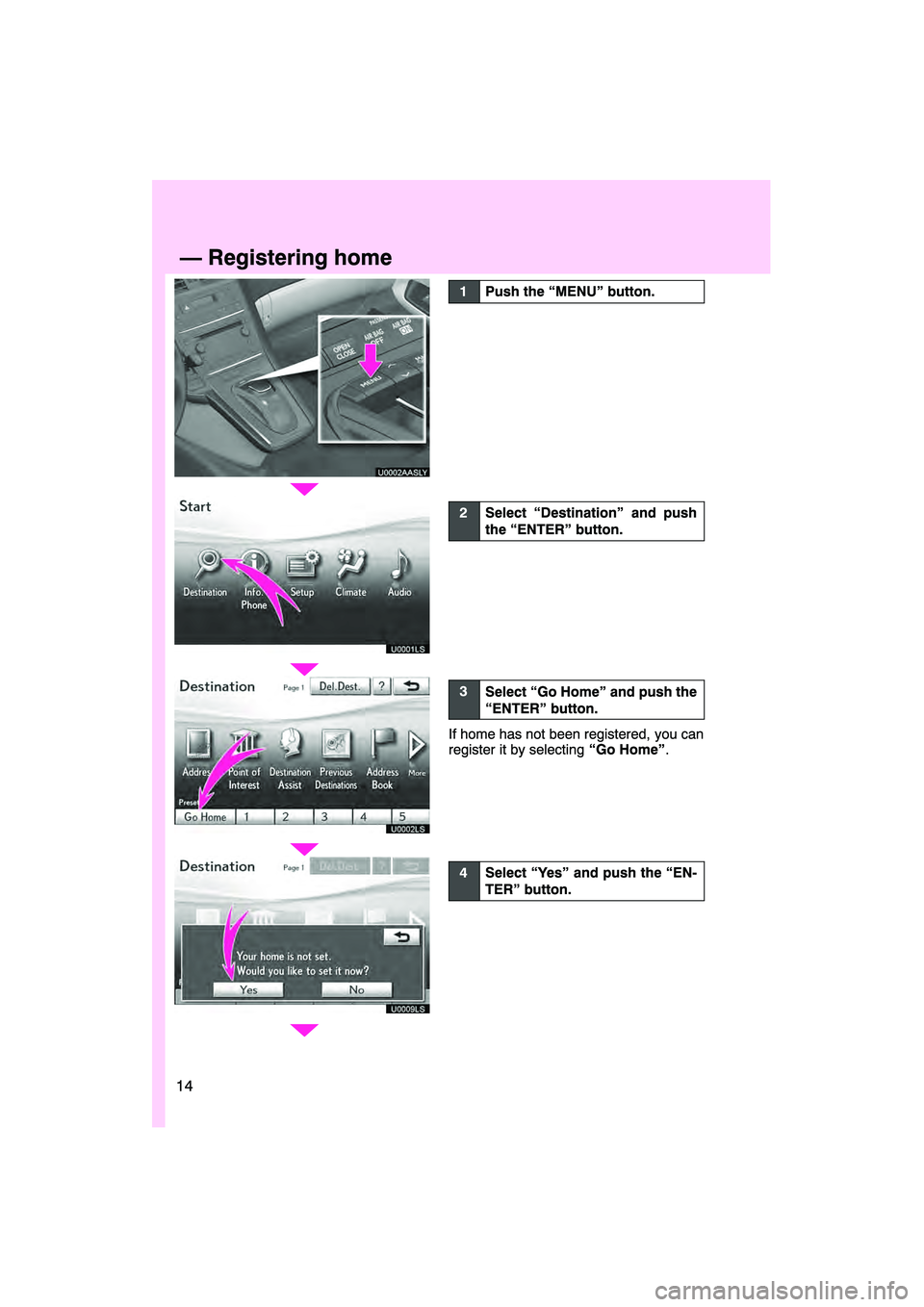 Lexus HS250h 2010  Navigation Manual 