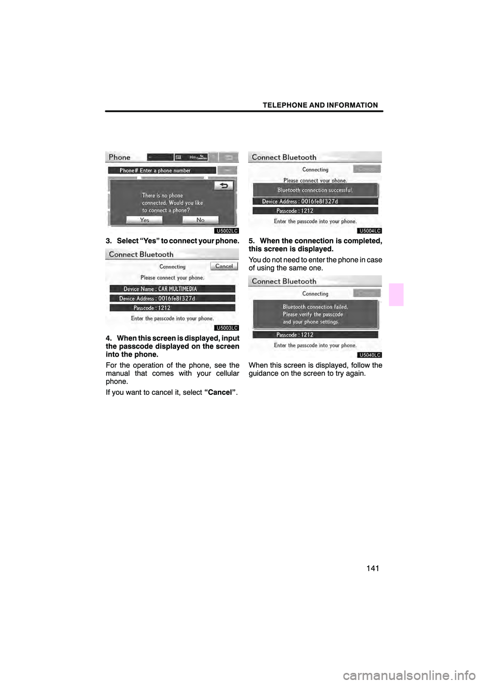 Lexus HS250h 2010  Navigation Manual 