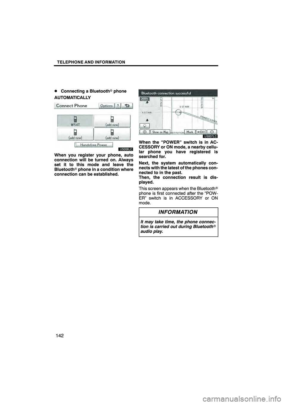 Lexus HS250h 2010  Navigation Manual 