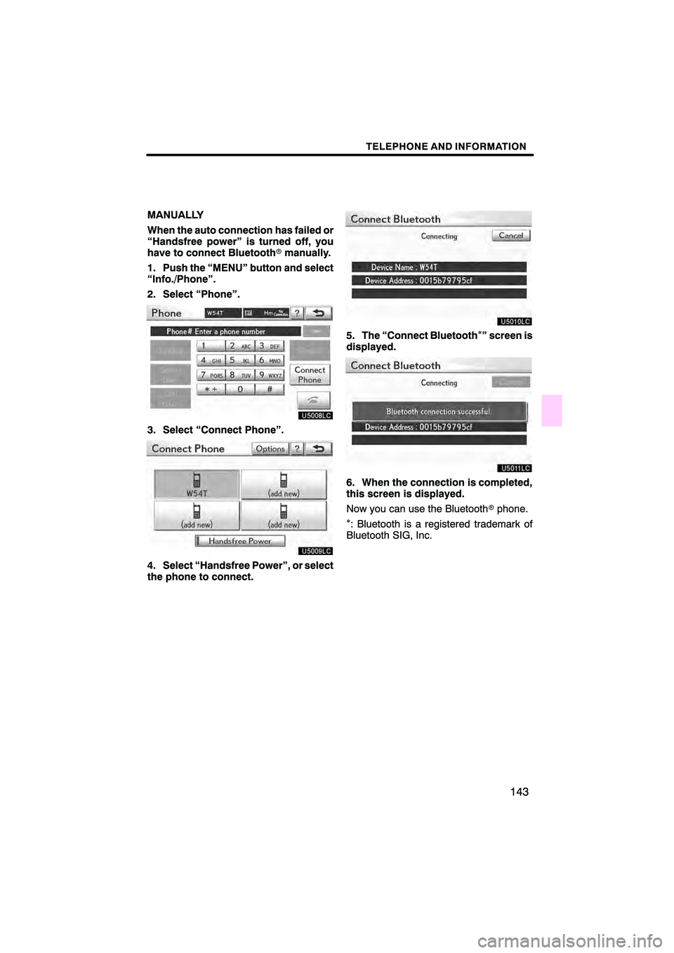 Lexus HS250h 2010  Navigation Manual 