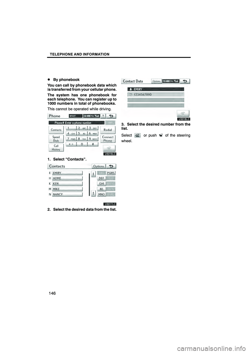 Lexus HS250h 2010  Navigation Manual 