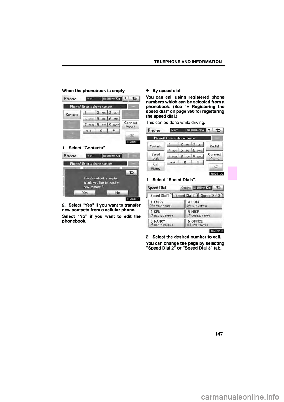 Lexus HS250h 2010  Navigation Manual 