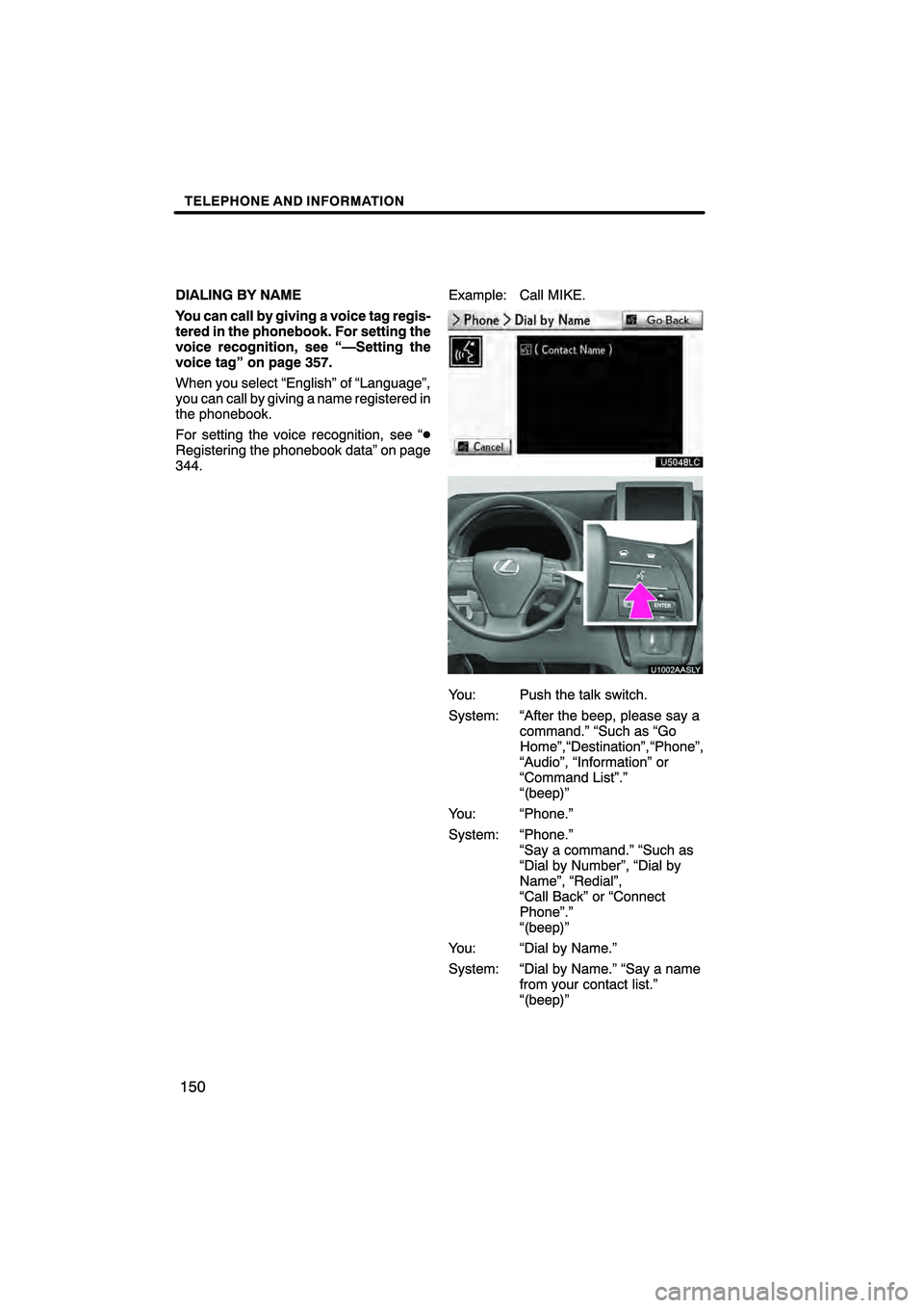 Lexus HS250h 2010  Navigation Manual 