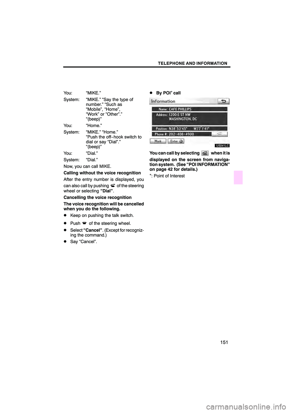 Lexus HS250h 2010  Navigation Manual 