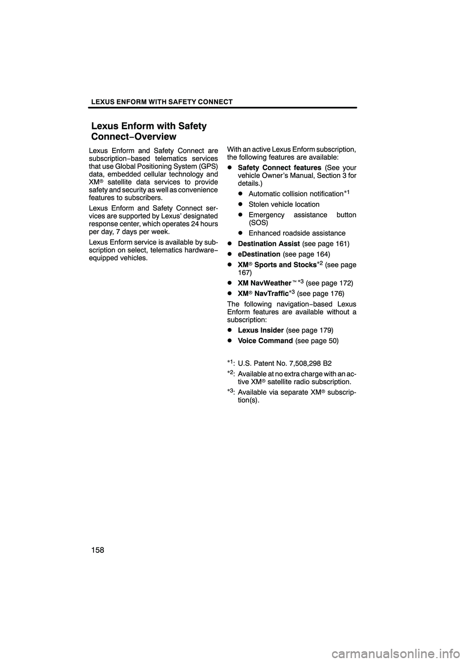 Lexus HS250h 2010  Navigation Manual 