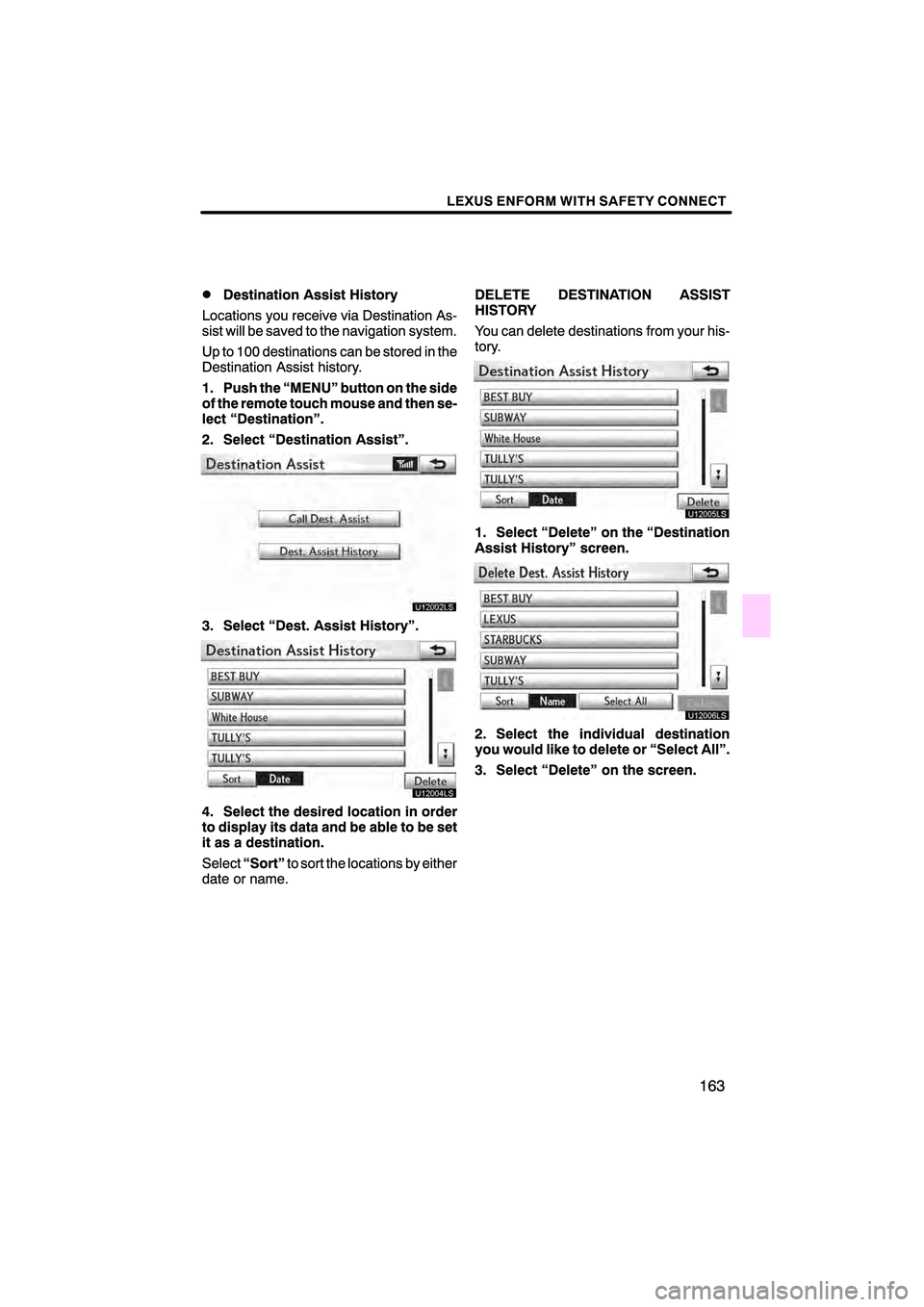 Lexus HS250h 2010  Navigation Manual 