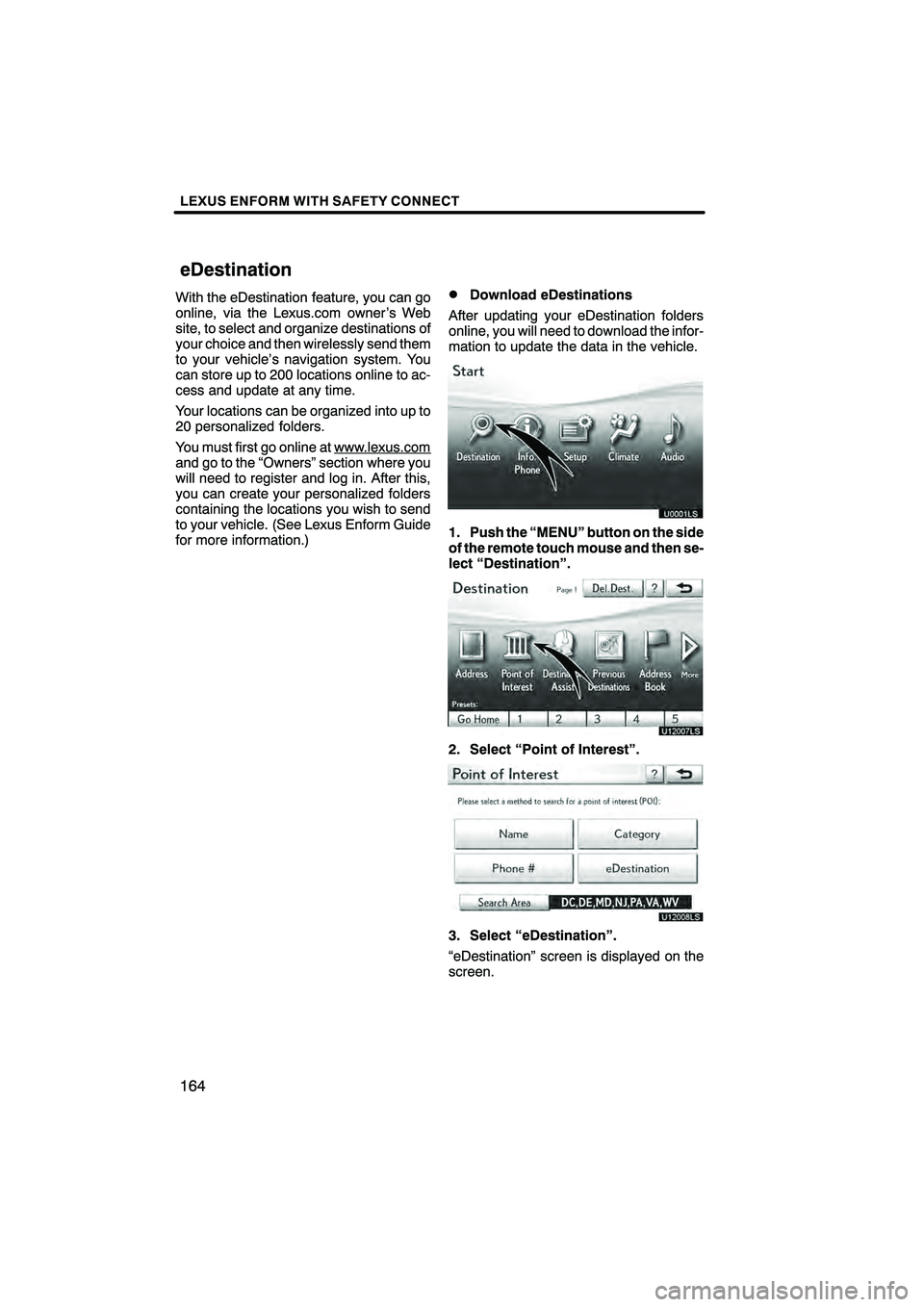 Lexus HS250h 2010  Navigation Manual 